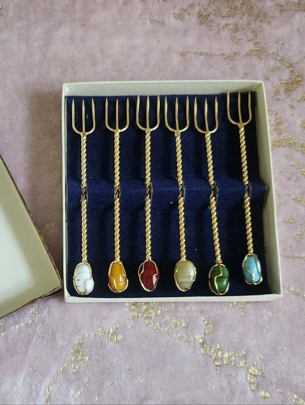 VINTAGE SET | Set of 6 Cocktail Forks